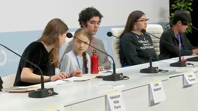 Greta Thumberg en la COP25, por Eldiario.es
