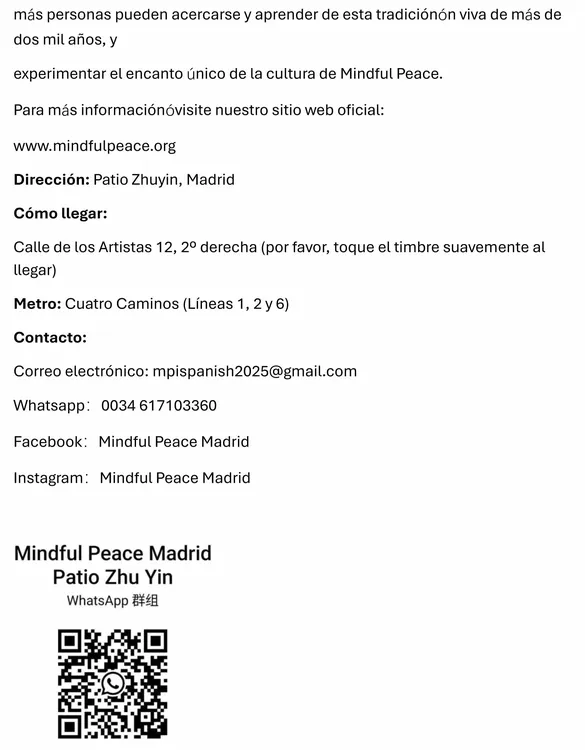 Patio de Mindful Peace Madrid-3