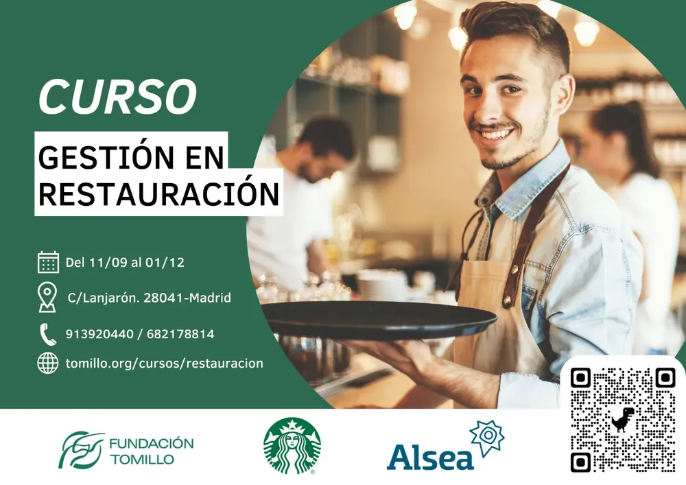 Cartel Gestión en Restauración