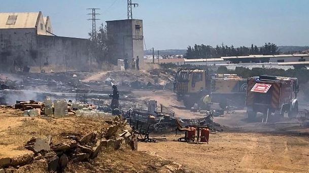 Campamento de temporeros en Lepe en situación precaria (Huelva). EFE