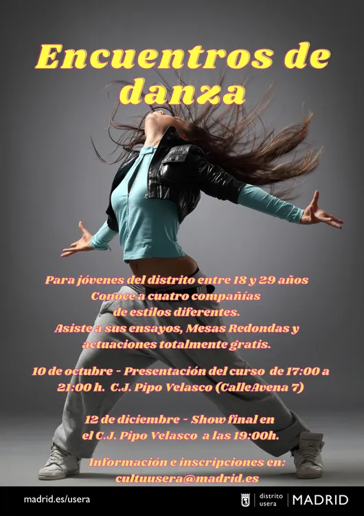 Cartel Encuentros Danzas urbanas