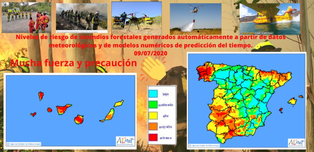 Aemet. dia 9 julio 2020