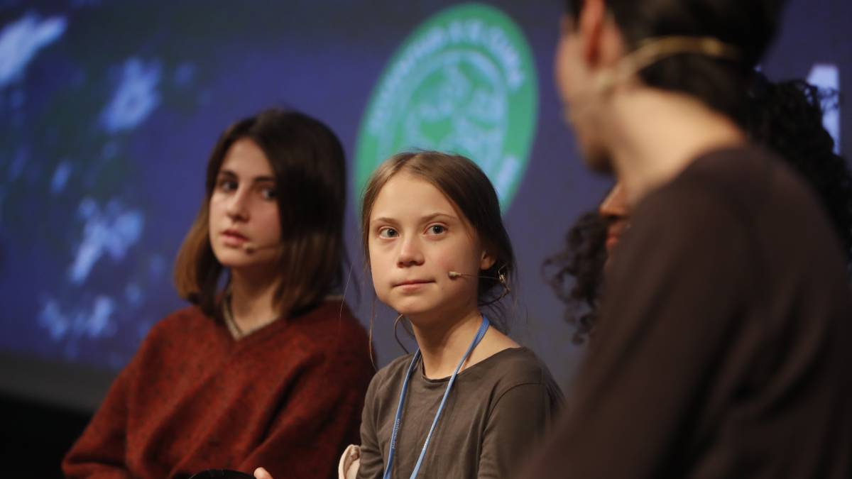 Greta Thumberg en la Cumbre de Clima de Madrid, por Luis Sevillano