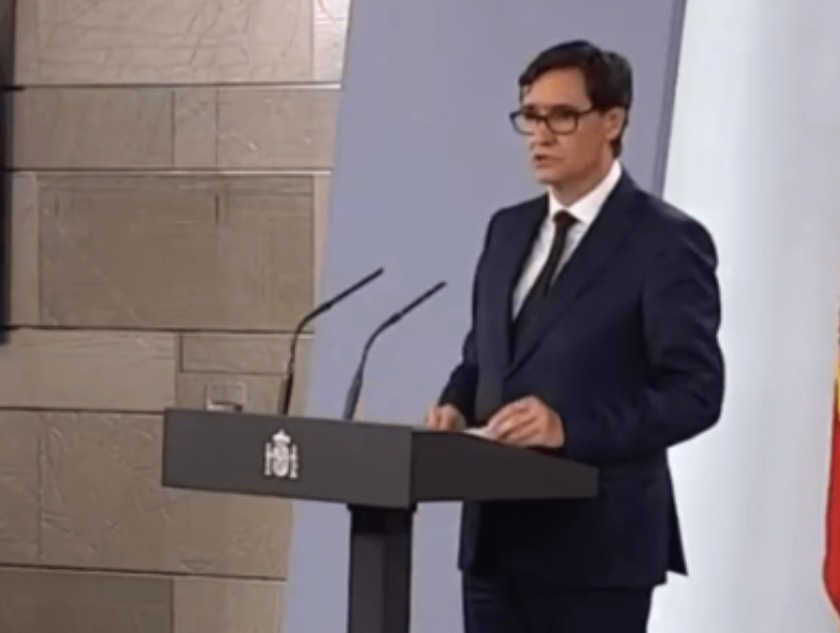 MInistro de sanidad Salvador Illa